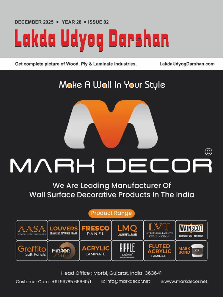 Mark Decor Featured in Lakda Udyog Darshan Magazine