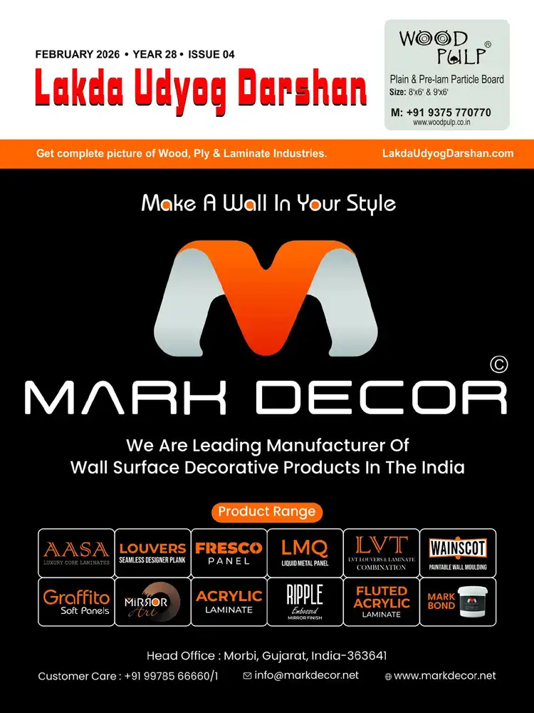 Mark Decor Featured in Lakda Udyog Darshan Magazine